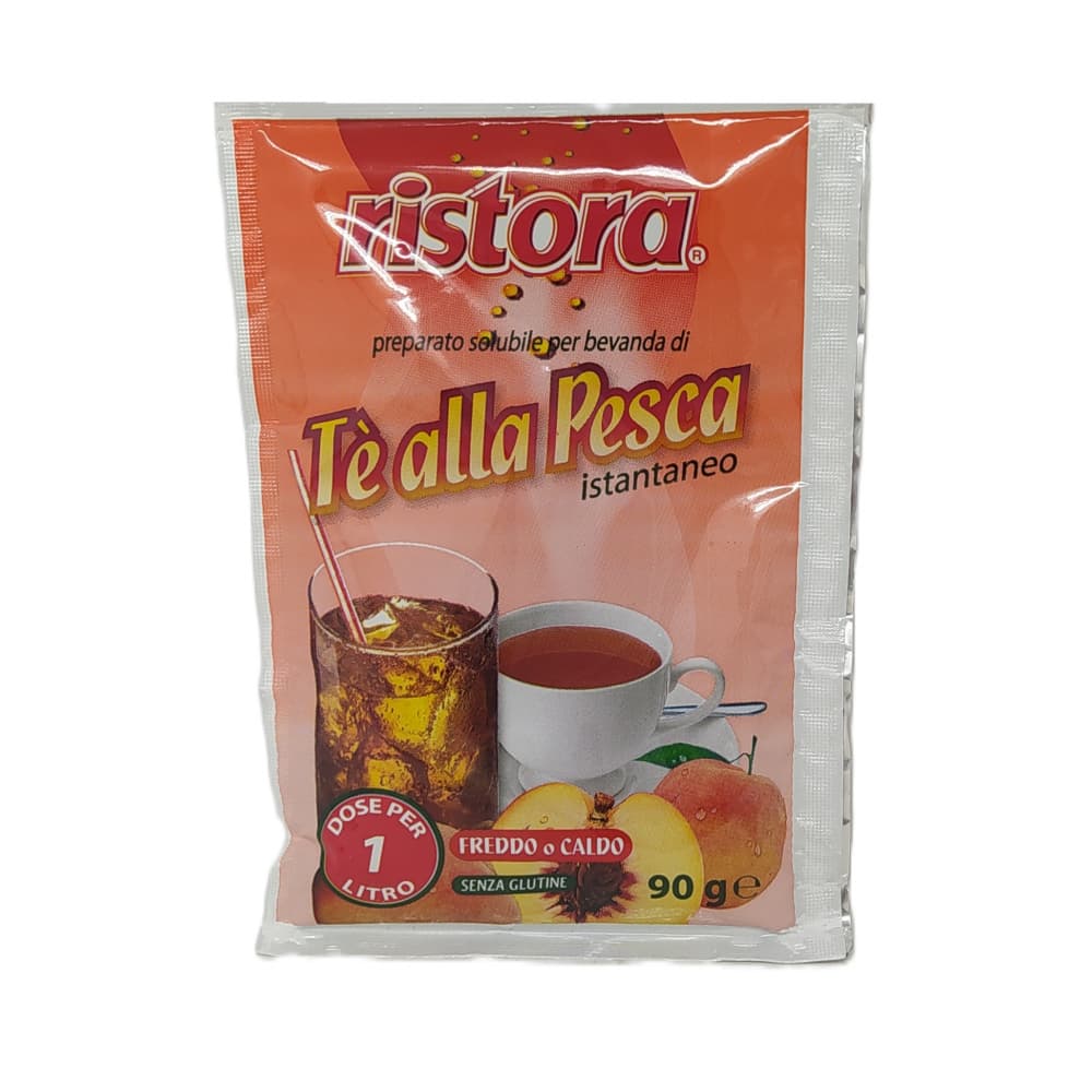 Té instantáneo sabor melocotón Ristora (90 g / 3.17 oz) - Imagen 1