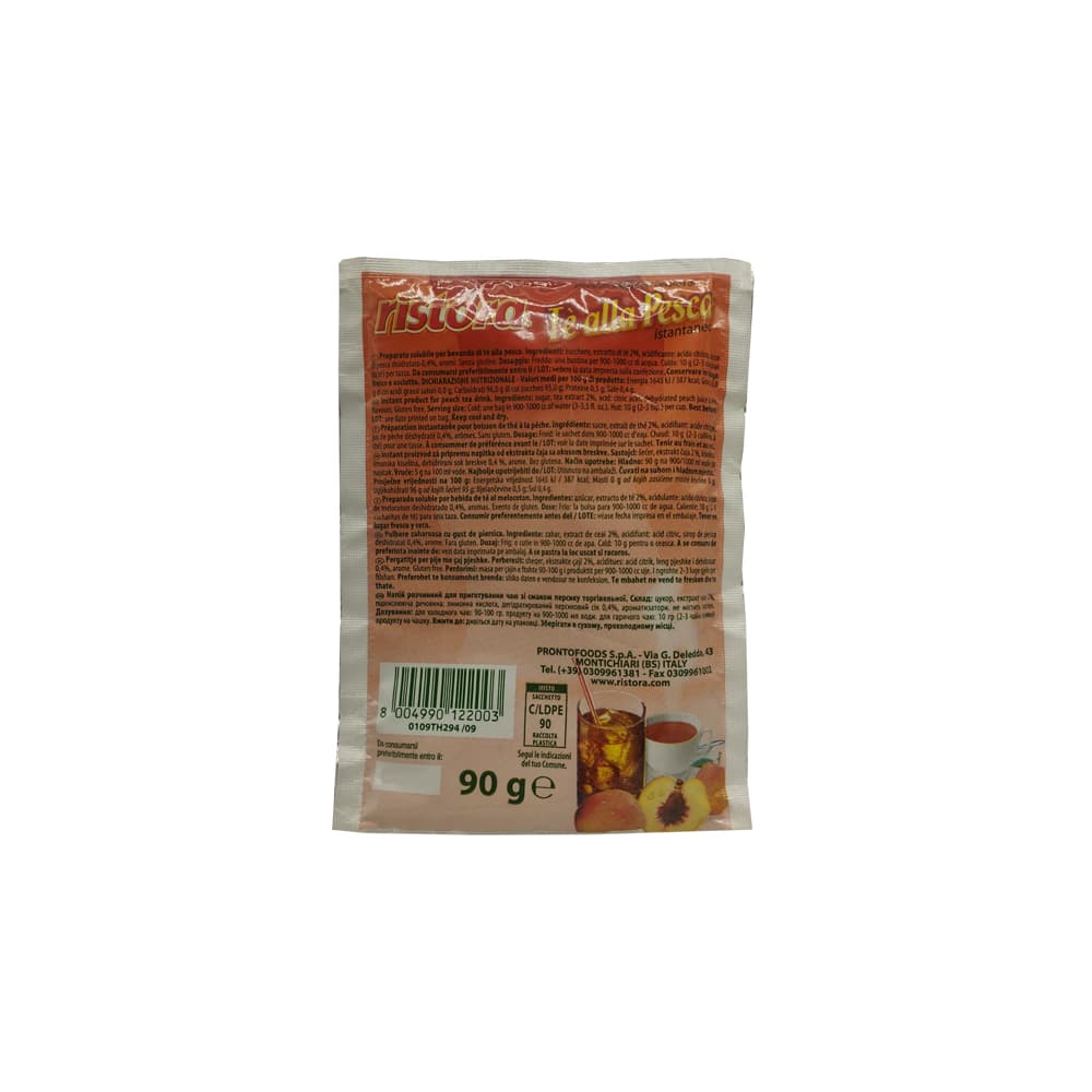 Té instantáneo sabor melocotón Ristora (90 g / 3.17 oz) - Miniatura 2