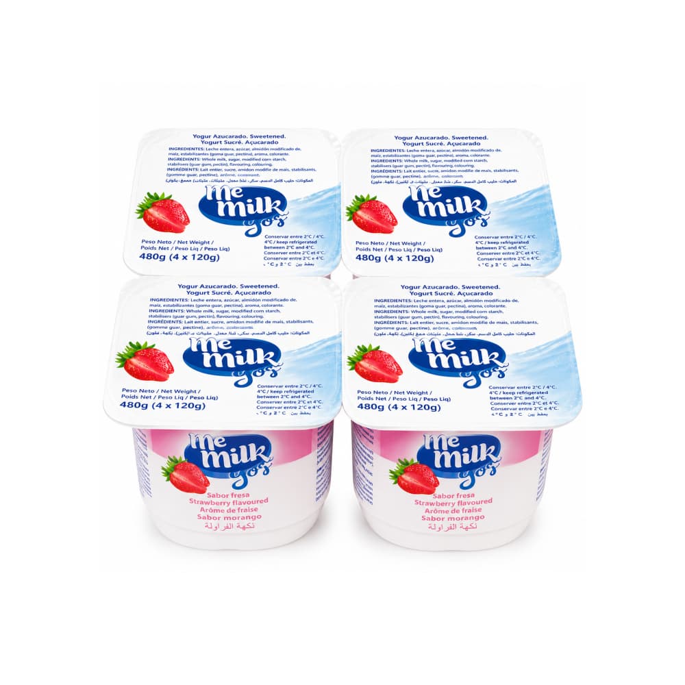 Yogur sabor a fresa Me Milk (4 x 120 g / 4.23 oz) - Miniatura 2
