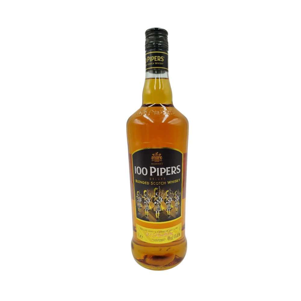 Botella de whisky 100 Pipers (1 L) - Miniatura 1