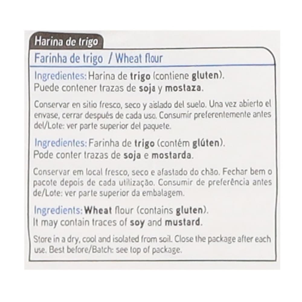 Harina de trigo Haricaman (3 x 1 kg / 2.2 lb) - Miniatura 2