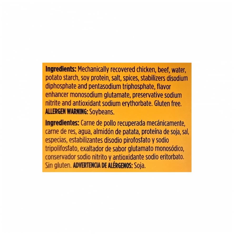 Embutido de pollo con carne de res Dinda (200 g / 7.05 oz) - Miniatura 4