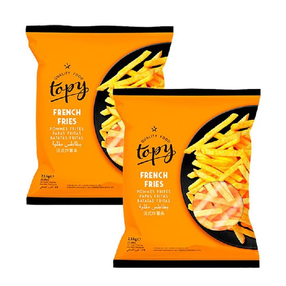Papas pre-fritas Topy (2 x 2.5 kg / 5.5 lb) - Imagen 1