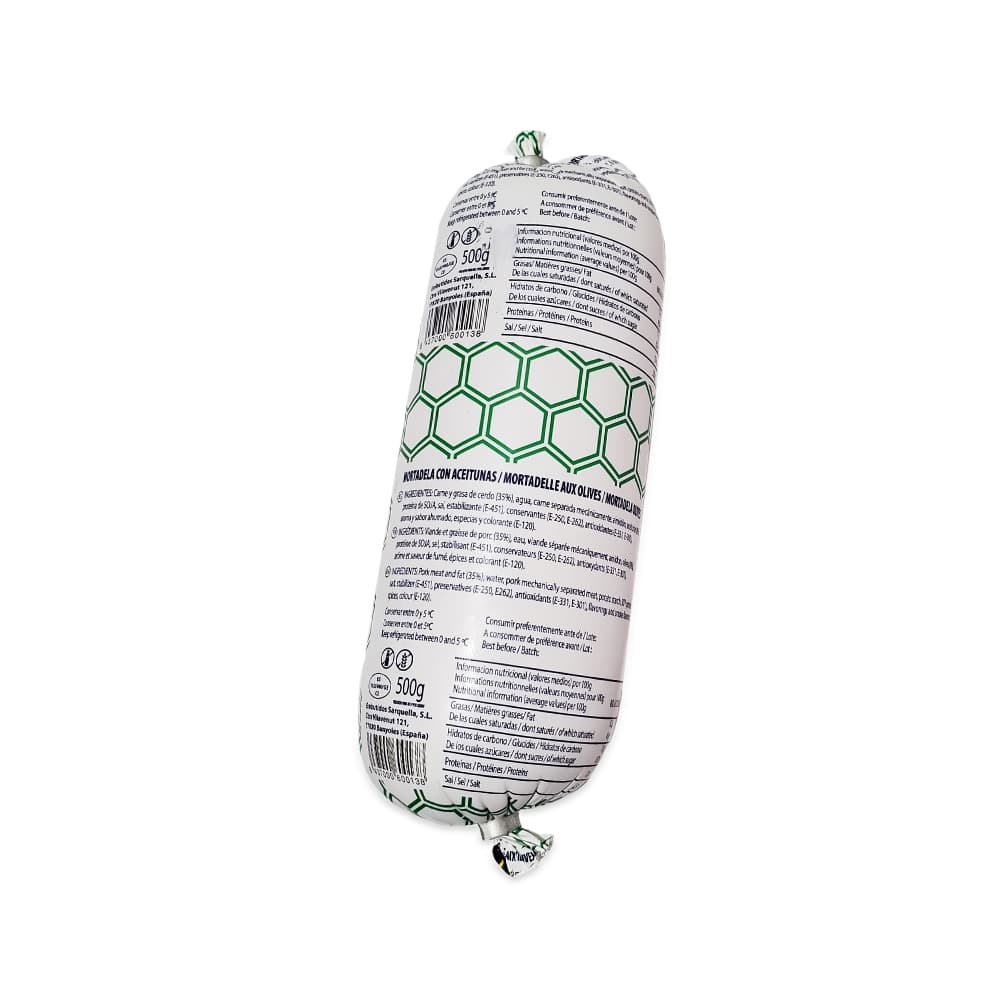 Mortadela con aceitunas Yeya (500 g / 1.10 lb) - Miniatura 3