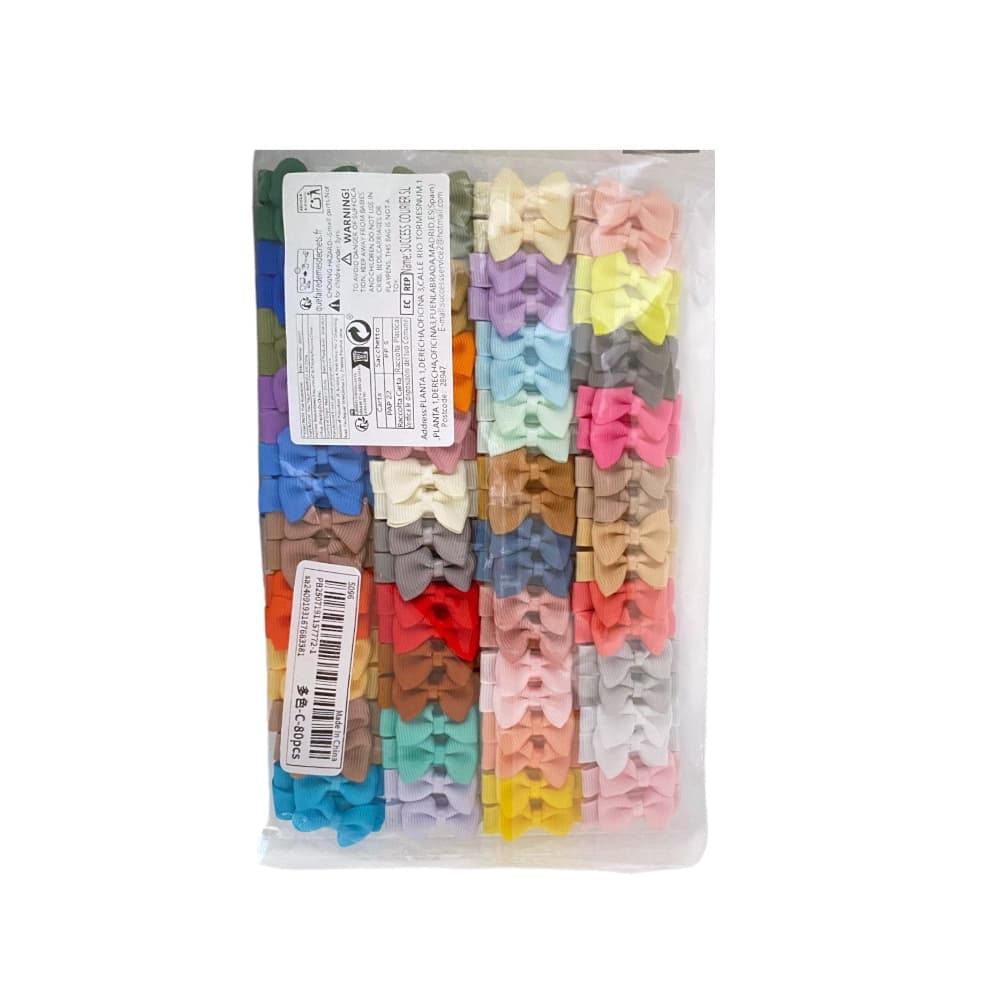 Clips para el cabello con lazo Shein (40 parejas) - Miniatura 3