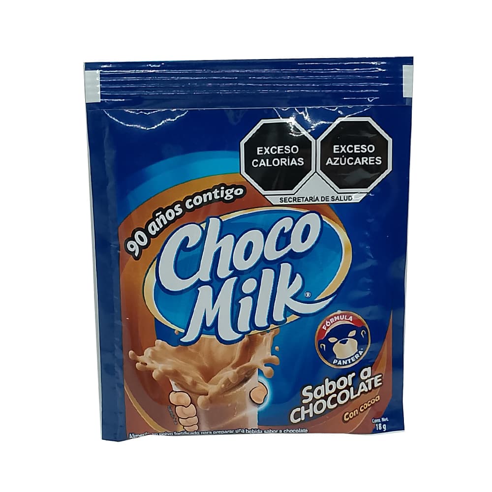 Alimento en polvo fortificado para preparar una bebida sabor a chocolate Choco Milk (18 g) - Miniatura 2