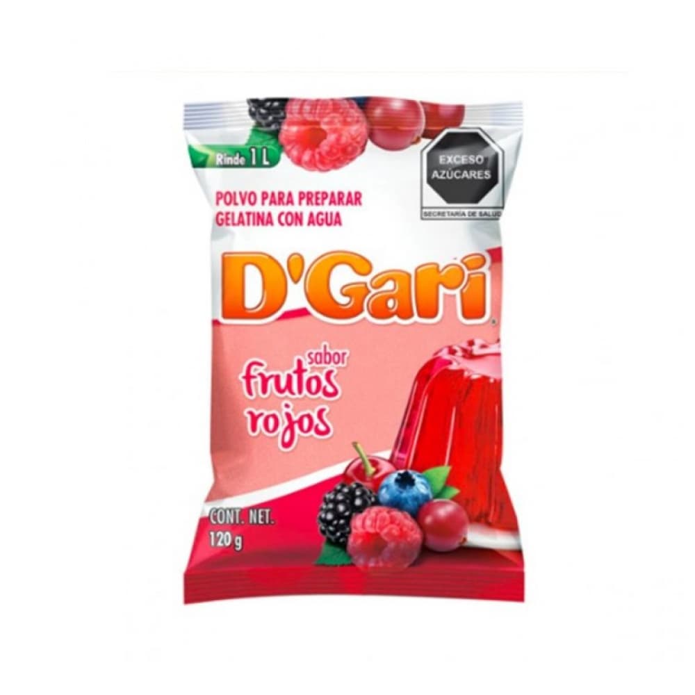 Gelatina sabor frutos rojos D'Gari (120 g / 4.2 oz) - Miniatura 3