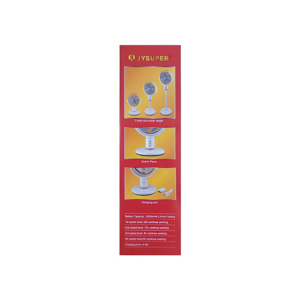 Ventilador recargable 3 en 1 color blanco 12" JY-2219 JySuper - Miniatura 3