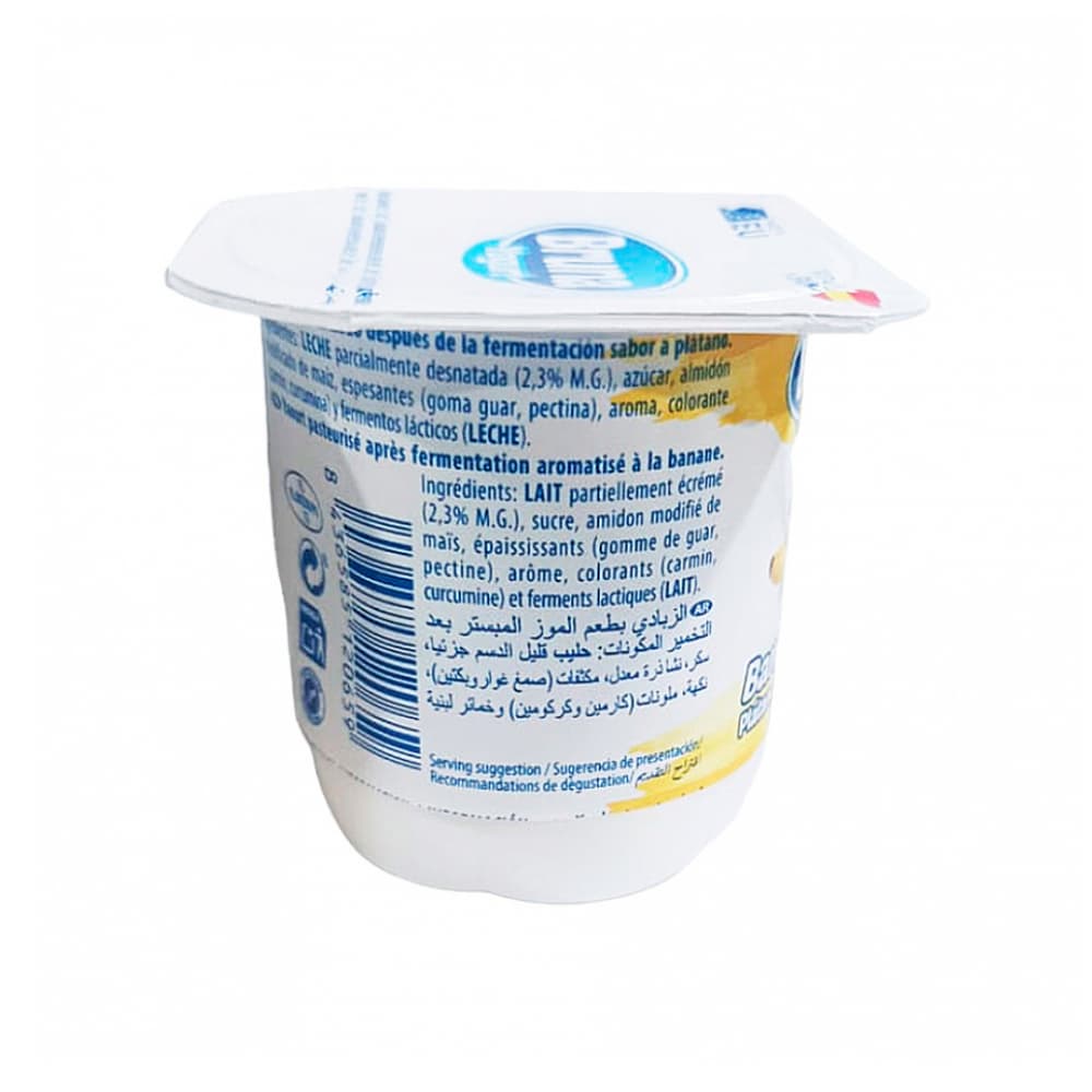Yogurt pasteurizado sabor a plátano Bruna (24 x 125 g / 4.41 oz) - Miniatura 2