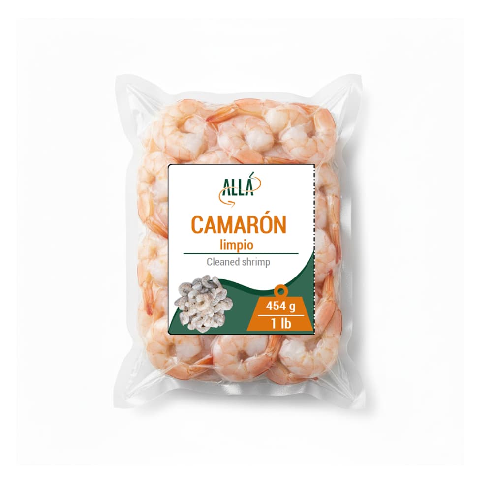 Camarón limpio ALLÁ (454 g / 1 lb) - Imagen 1