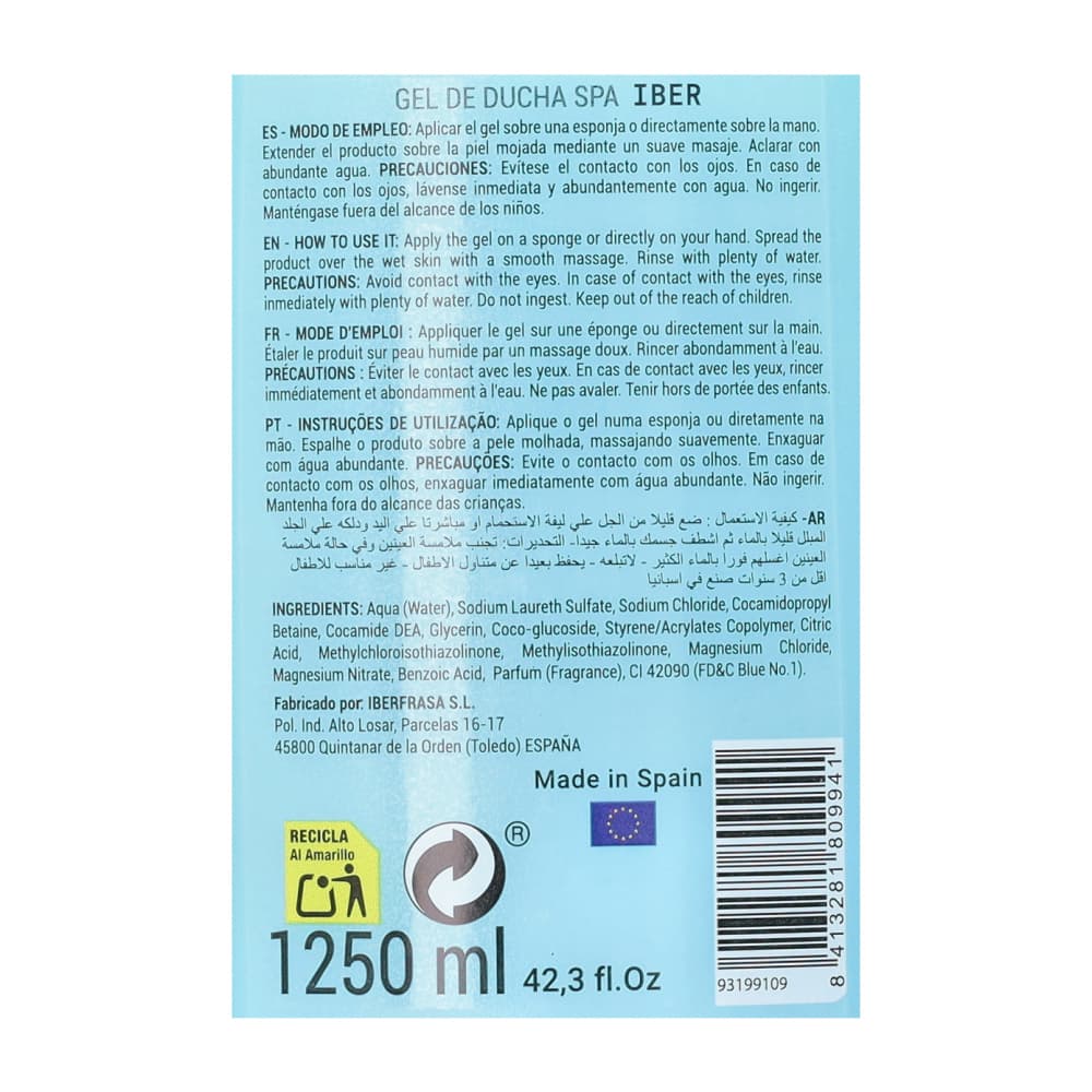 Gel de ducha Spa Iber (1250 ml) - Miniatura 3