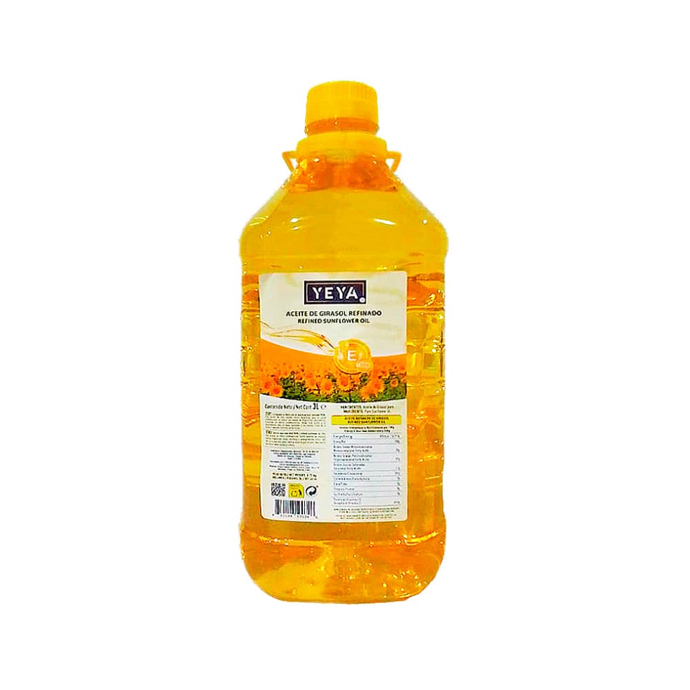 Aceite de girasol refinado YEYA (3 L) - Imagen 1