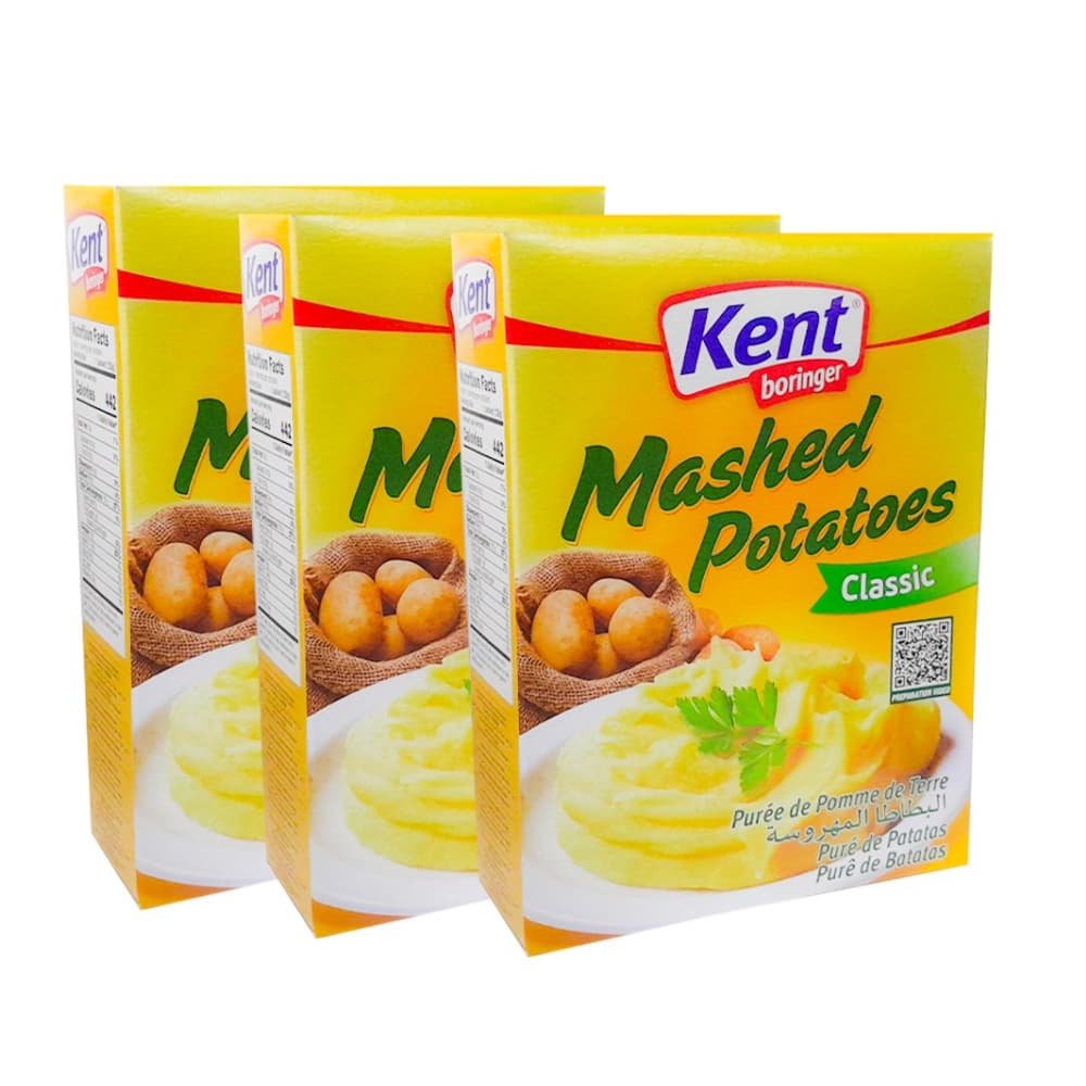 Puré de papa clásico Kent boringer (3 x 125 g / 4.4 oz) - Imagen 1