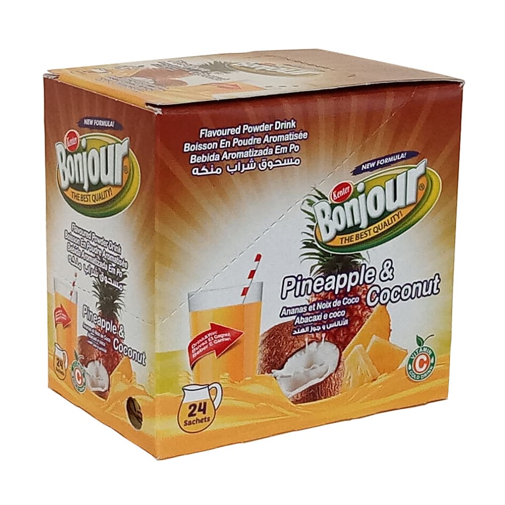 Refresco instantáneo sabor piña y coco Bonjour (9 g) - Imagen 1