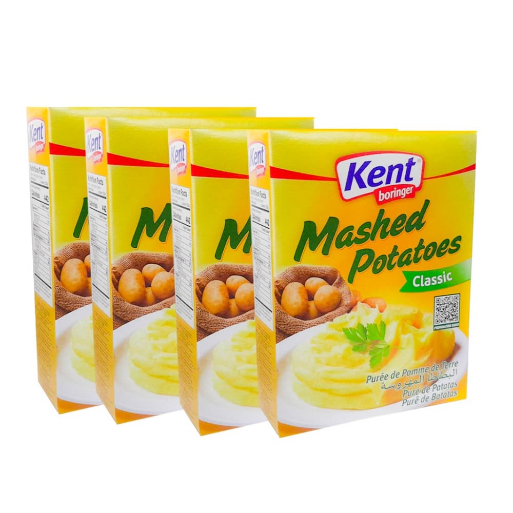 Puré de papa clásico Kent boringer (4 x 125 g / 4.4 oz) - Imagen 1