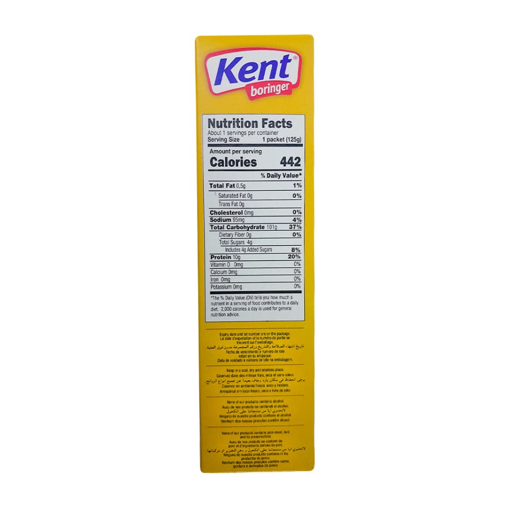 Puré de papa clásico Kent boringer (7 x 125 g / 4.4 oz) - Miniatura 2