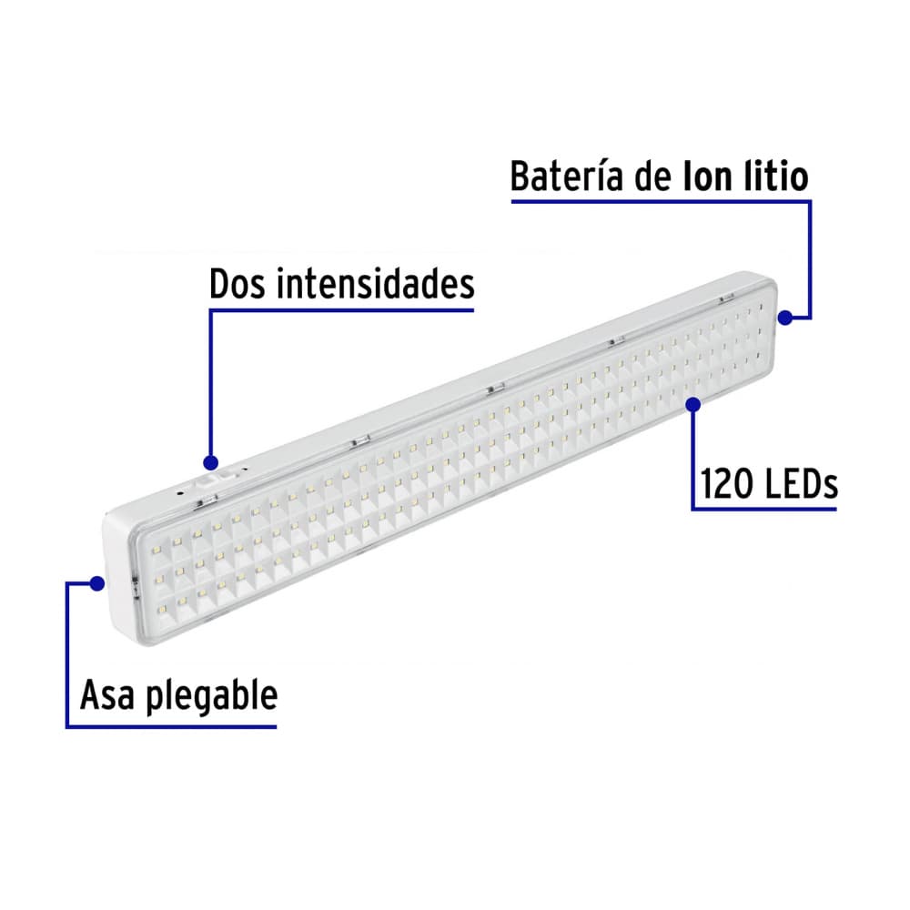 Lámpara de emergencia recargable Volteck LAE-120 - Miniatura 2