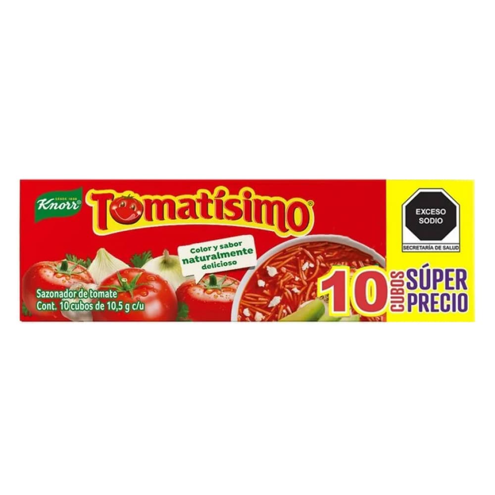 Cubos de sazonador de tomate Tomatísimo Knorr (105 g / 3.7 oz) - Imagen 1