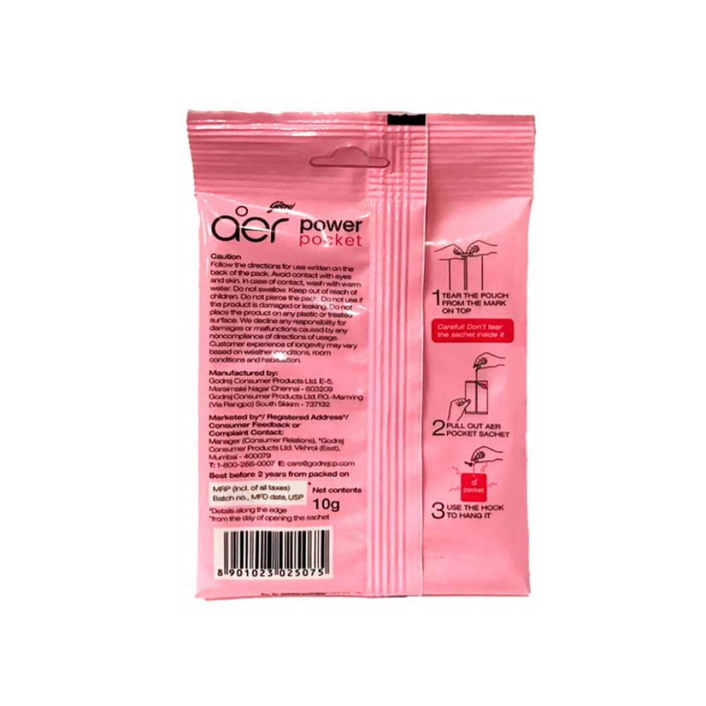 Ambientador fragancia de rosa Godrej Aer (10 g) - Miniatura 2