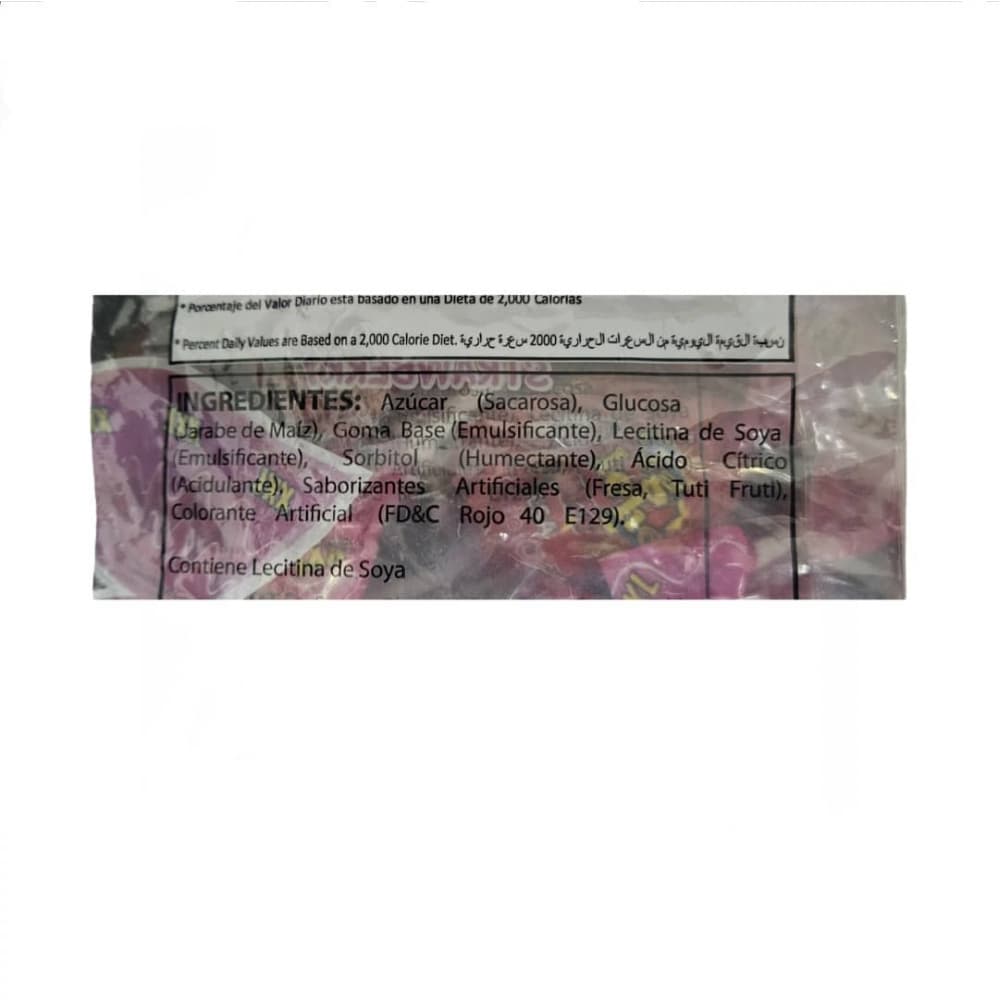 Chupa chupas doble chicle sabor fresa XXL Confites Venus (1.15 kg / 2.54 lb) - Miniatura 2