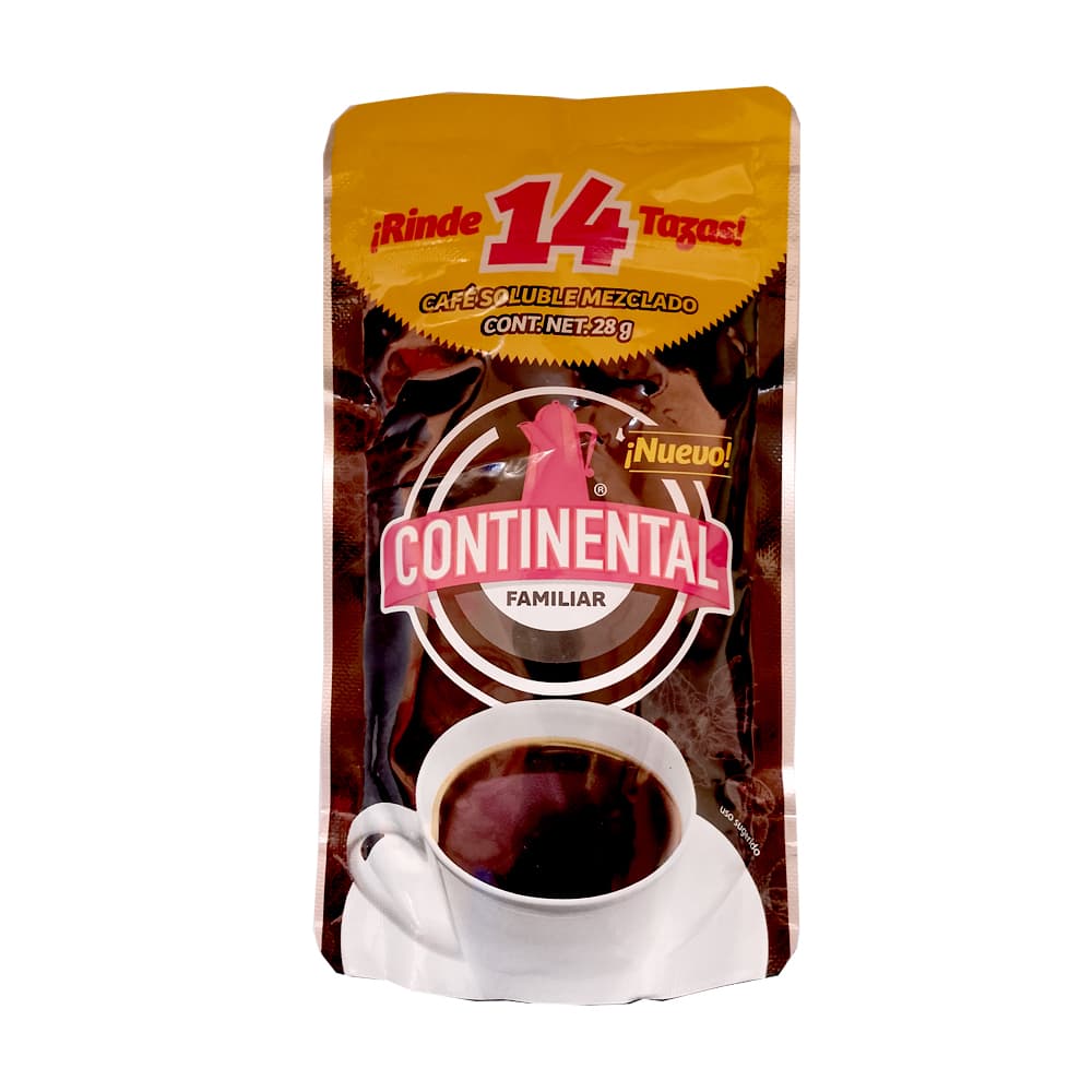 Café soluble mezclado Continental (28 g) - Imagen 1