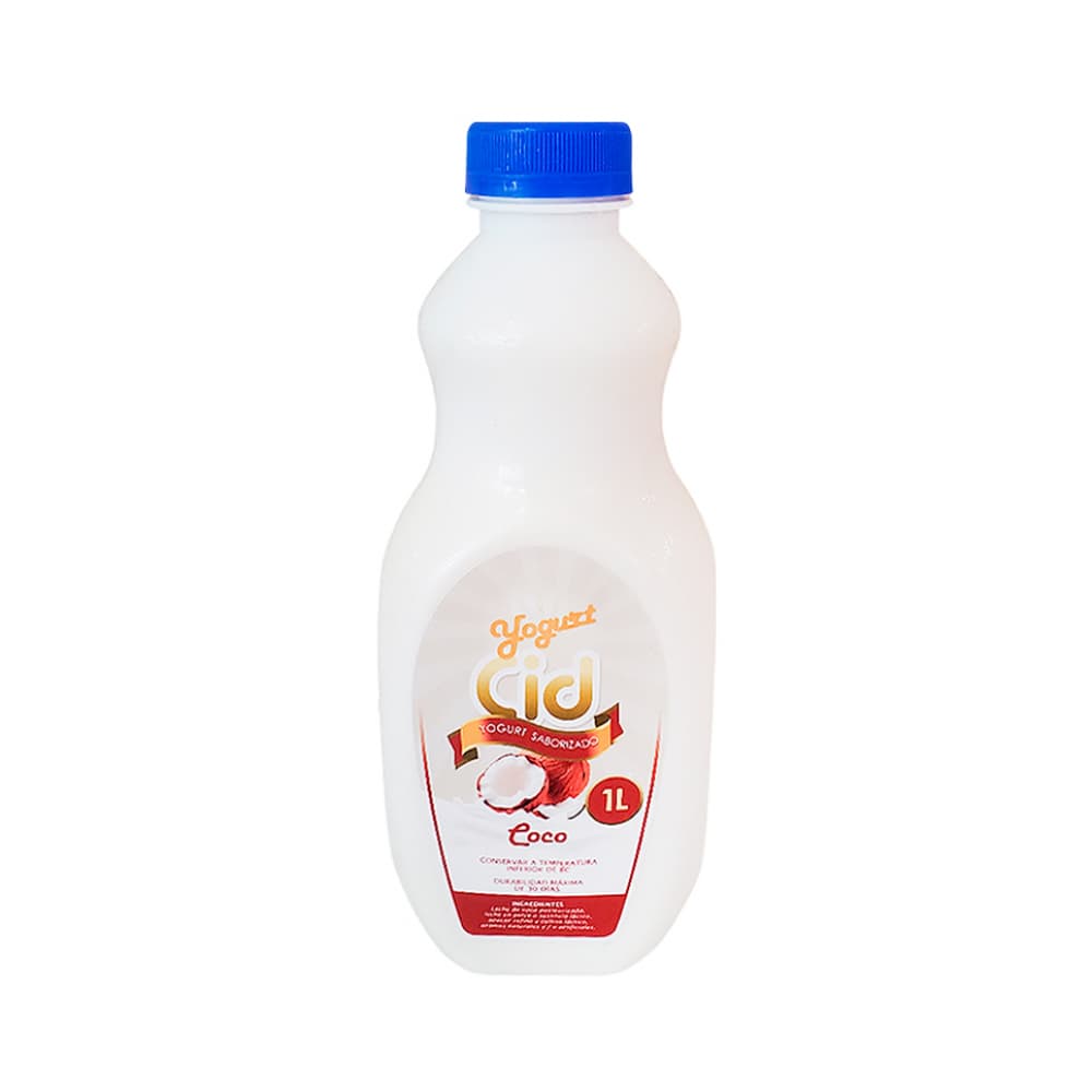 Yogurt saborizado de coco Cid (1 L) - Imagen 1