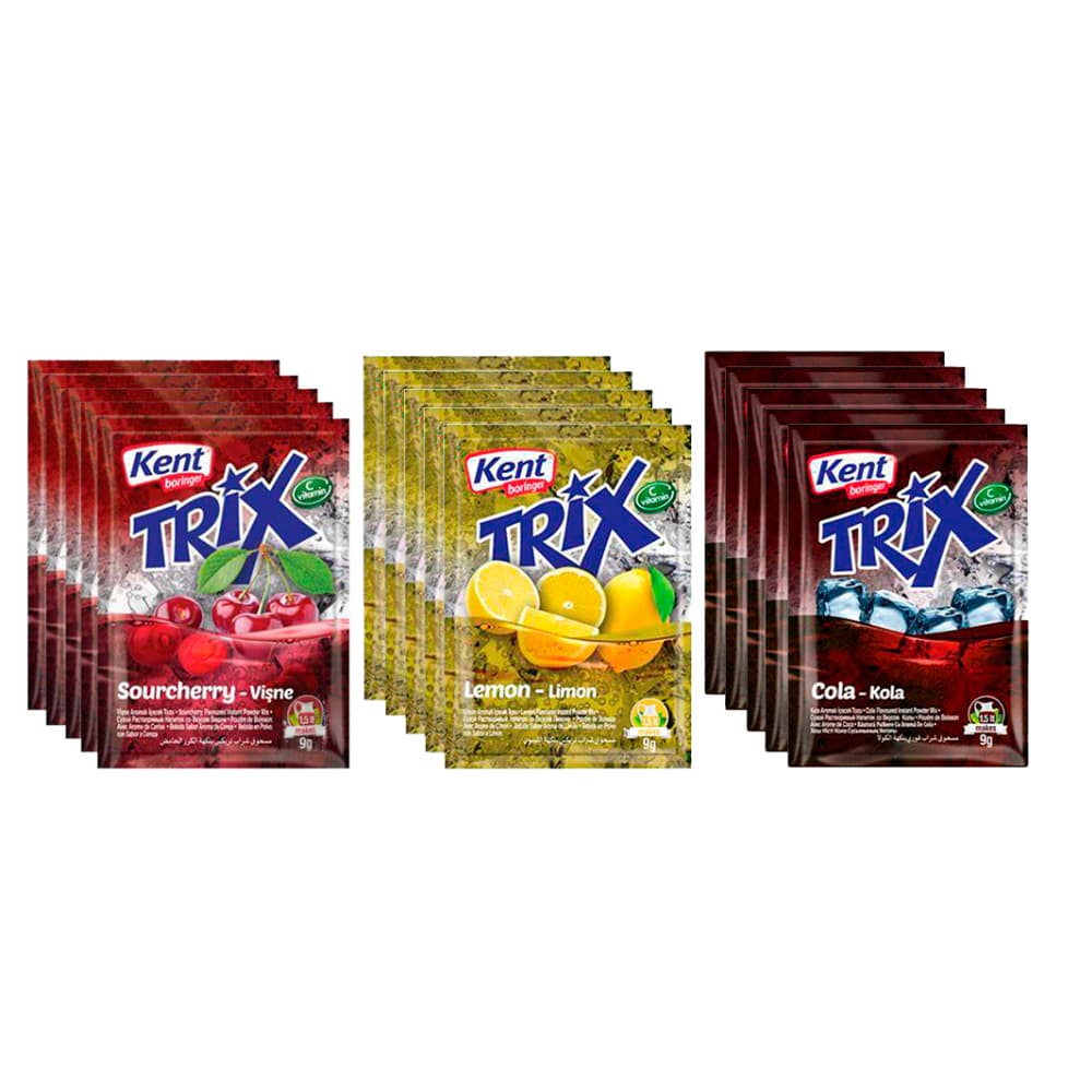 Combo de refrescos en polvo: Refresco en polvo sabor limón + Refresco en polvo sabor cola + Refresco en polvo sabor cereza - Imagen 1