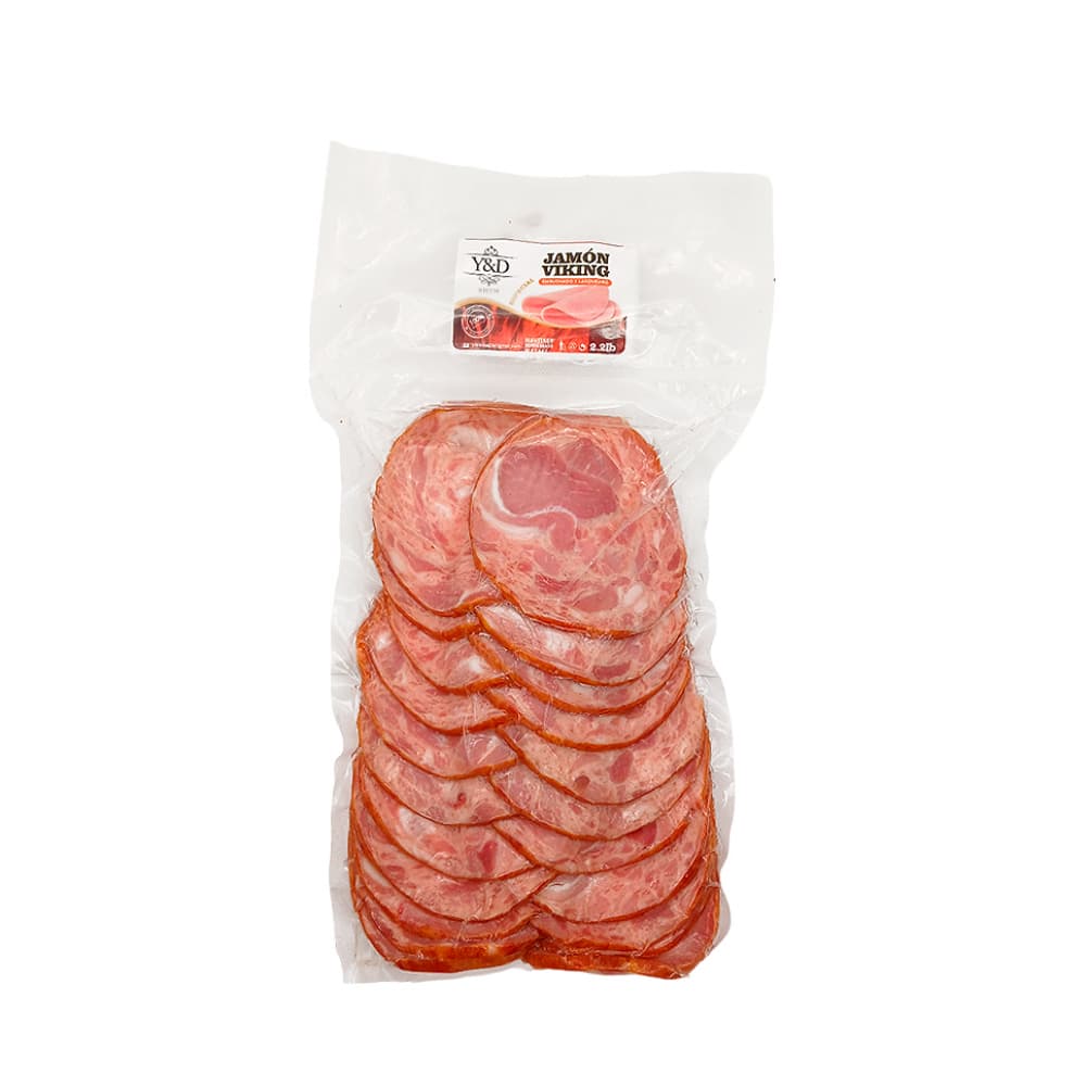 Jamón vicking especial embuchado lasqueado Y&D Ricos (1 kg / 2.2 lb) - Imagen 1