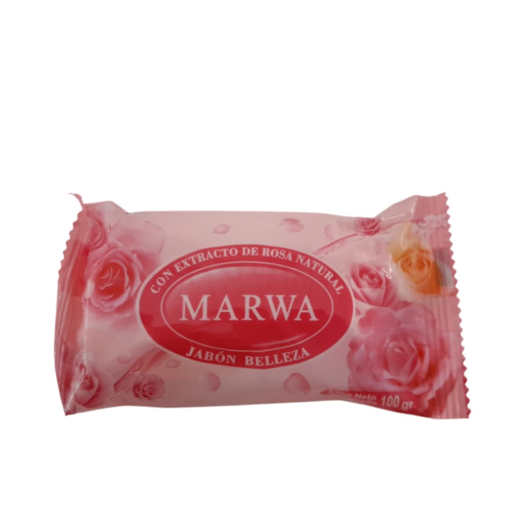 Jabón belleza con extracto de rosa natural Marwa (100 g / 3.52 oz) - Imagen 1