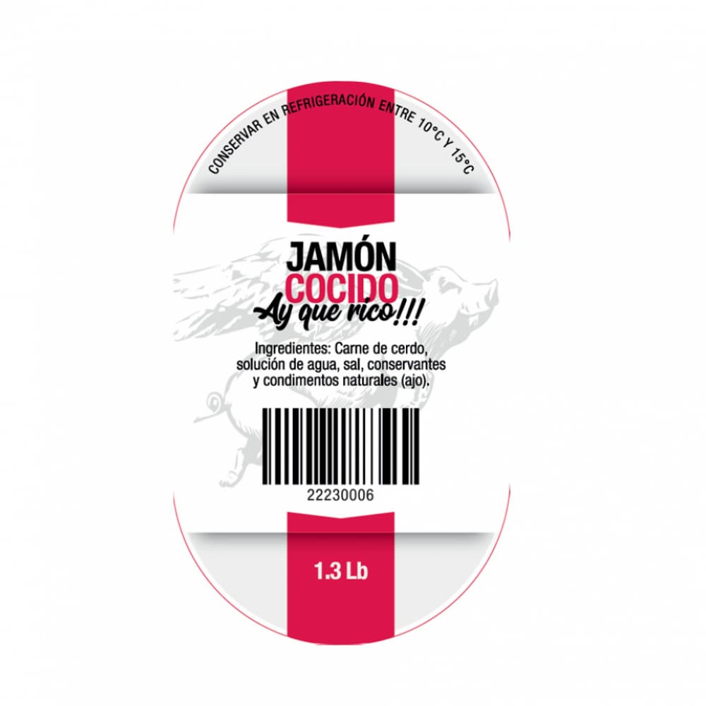 Jamón cocido Ay Que Rico (590 g / 1.3 lb) - Miniatura 2