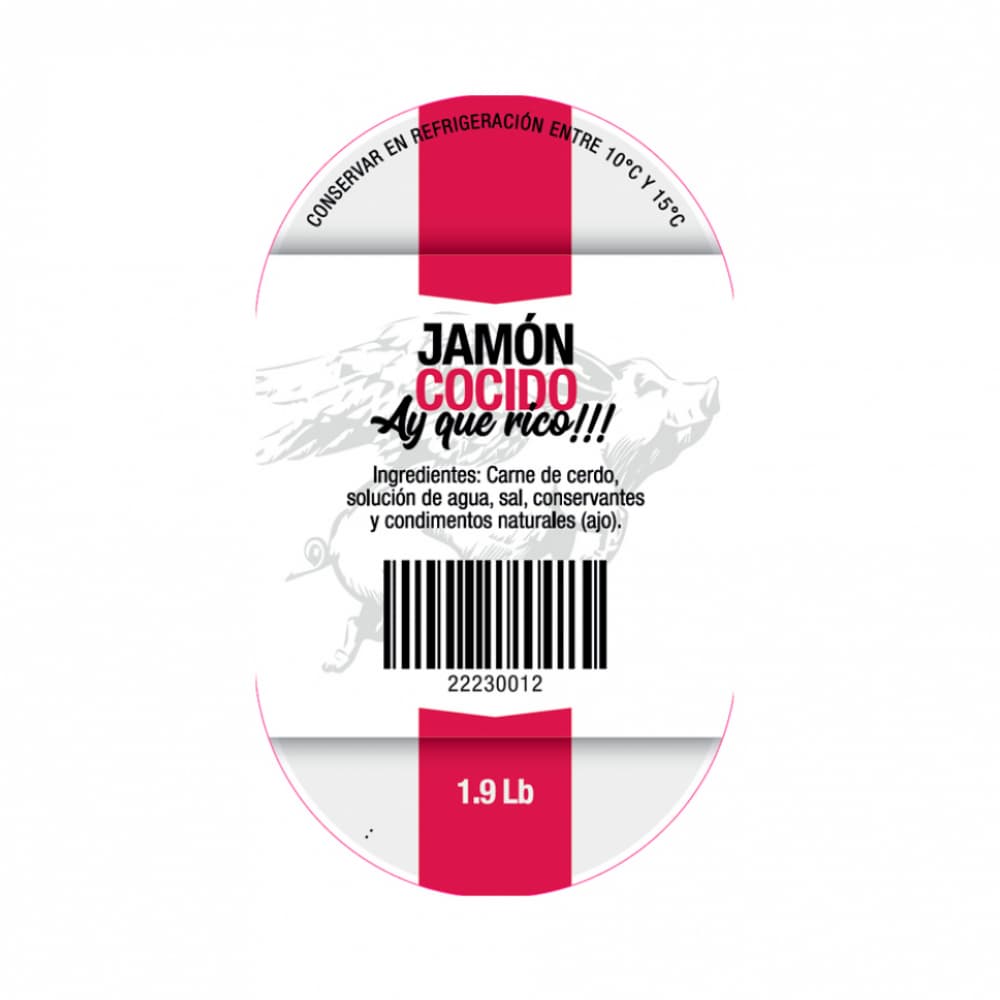 Jamón cocido Ay que rico (861.8 g / 1.9 lb) - Miniatura 2