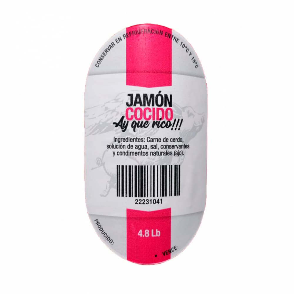 Jamón cocido Ay que rico (2.18 kg / 4.8 lb) - Miniatura 2