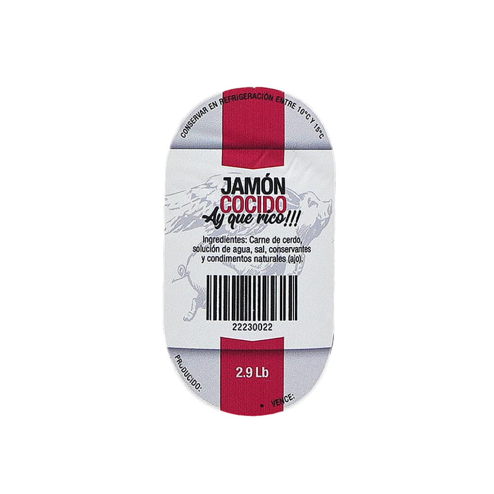Jamón cocido Ay que rico (1.32 kg / 2.9 lb) - Miniatura 2