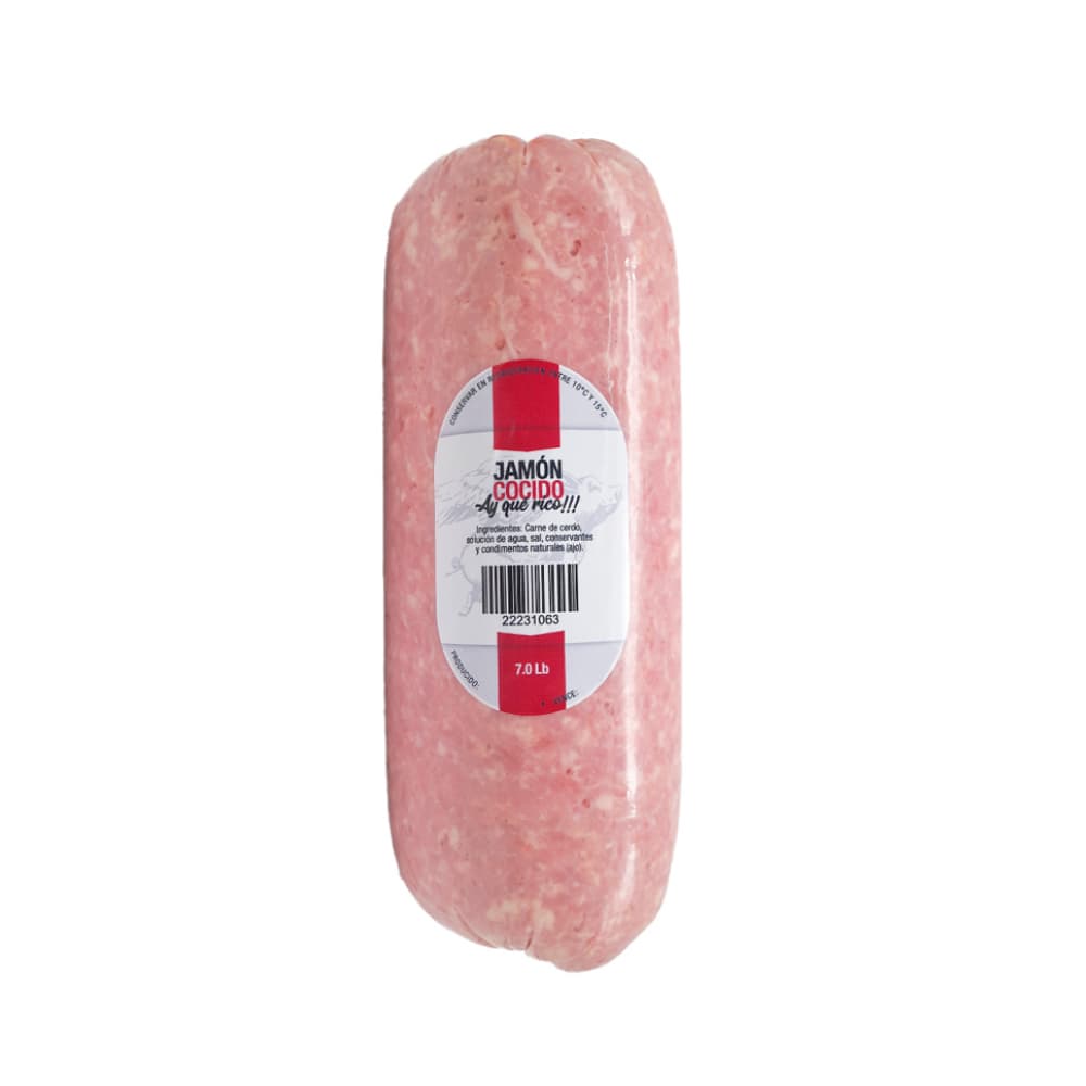 Jamón cocido Ay que rico (3.18 kg / 7 lb) - Imagen 1