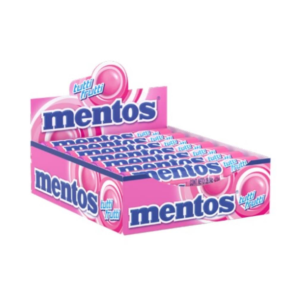 Caramelos masticables con sabor tutti frutti Mentos (406.56 g / 14.34 oz) - Imagen 1