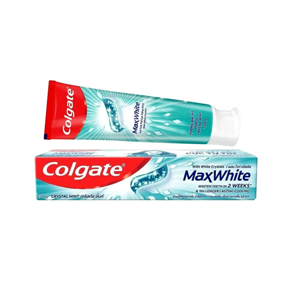 Pasta dental sabor menta Crystal Mint Max White Colgate (170 g / 5.99 oz) - Imagen 1