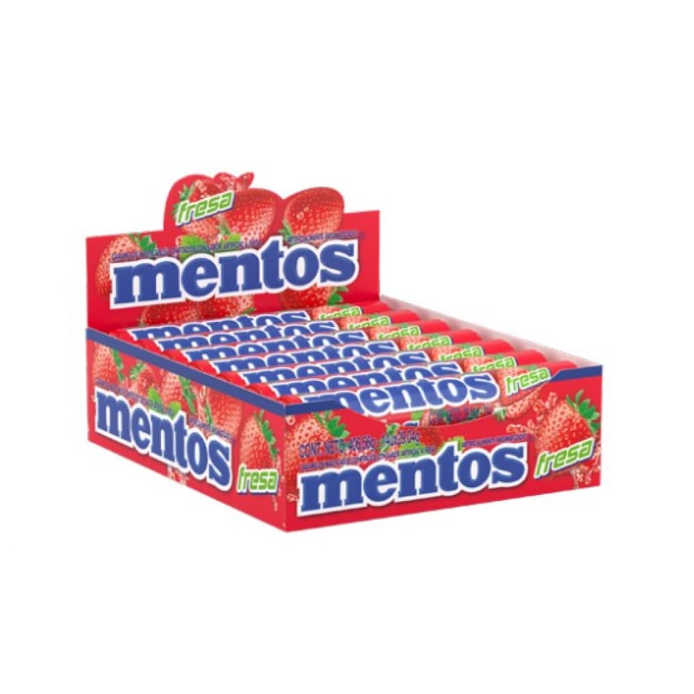 Caramelo masticable sabor fresa Mentos (406.56 g / 14.34 oz) - Imagen 1