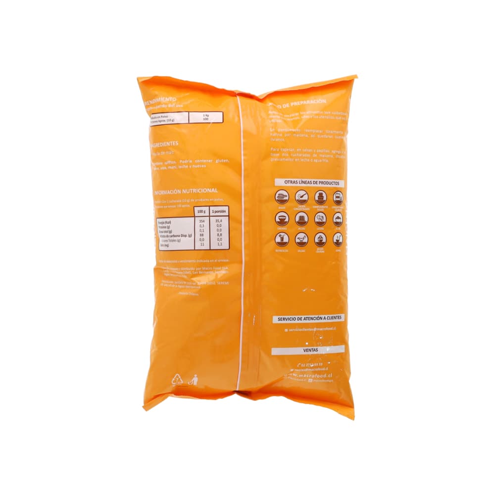 Maicena Macro Food (2 x 1 kg / 2.2 lb) - Miniatura 2
