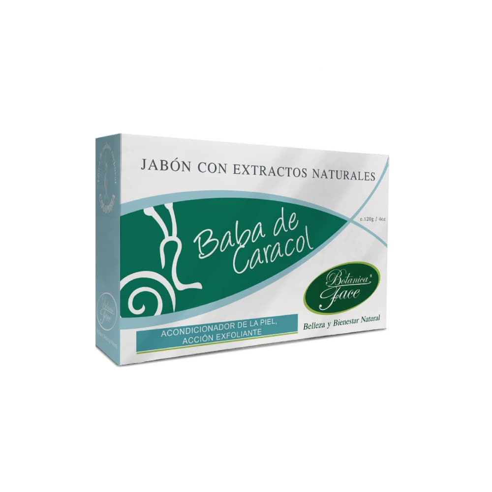 Jabón con extractos naturales. Baba de caracol. Botanica Face (120 g / 4 oz) - Imagen 1