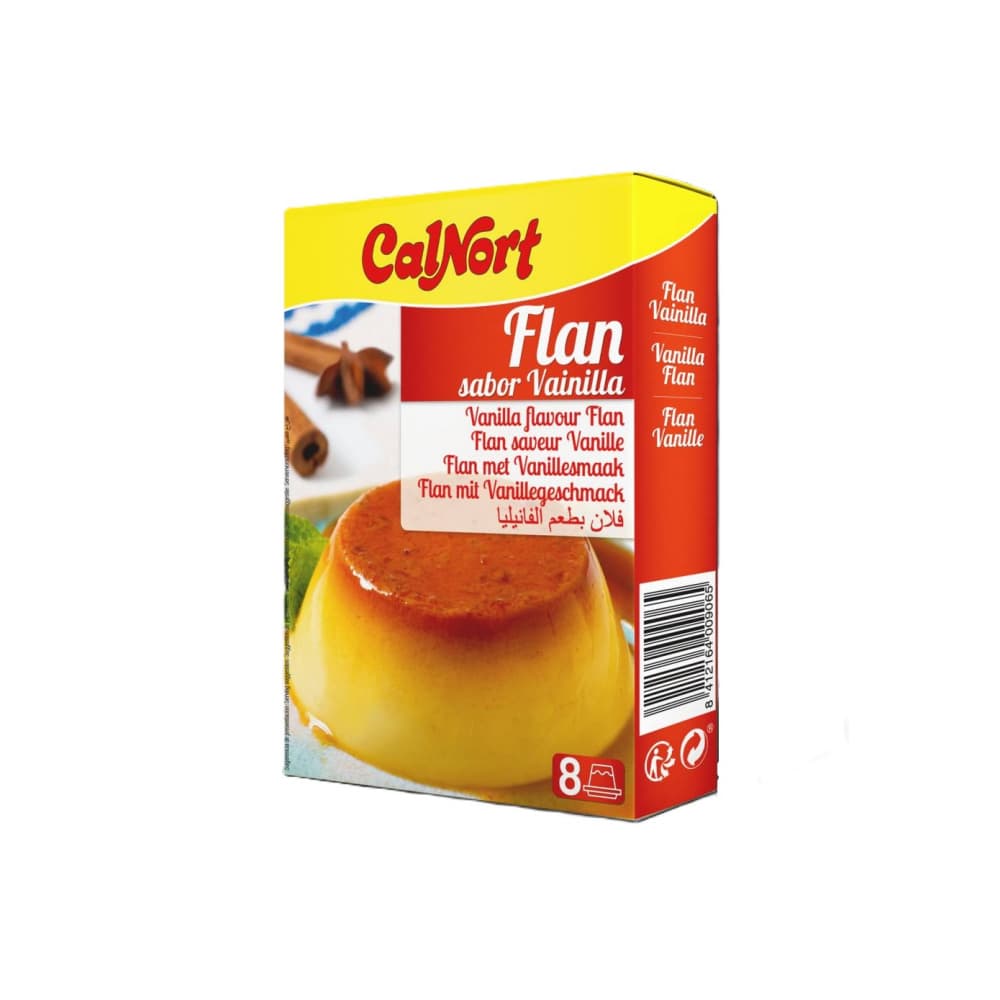 Flan sabor vainilla Calnort (130 g / 4.59 oz) - Imagen 1