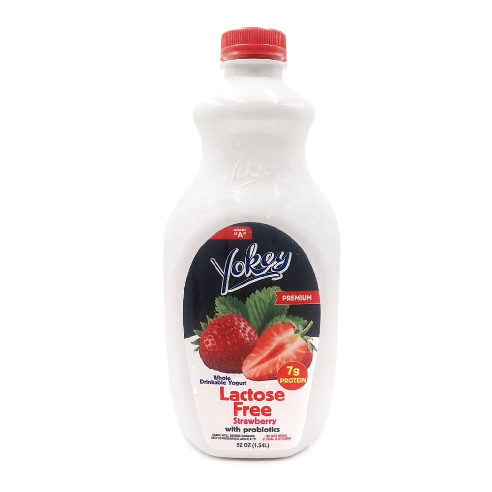 Yogurt de fresa sin lactosa con probióticos Yokey (1.54 L) - Imagen 1