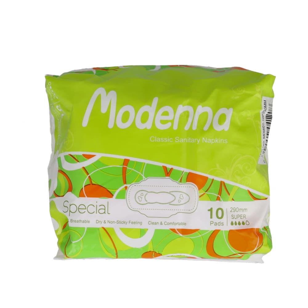 Almohadillas sanitaria súper absorbentes Modenna (10 U) - Imagen 1