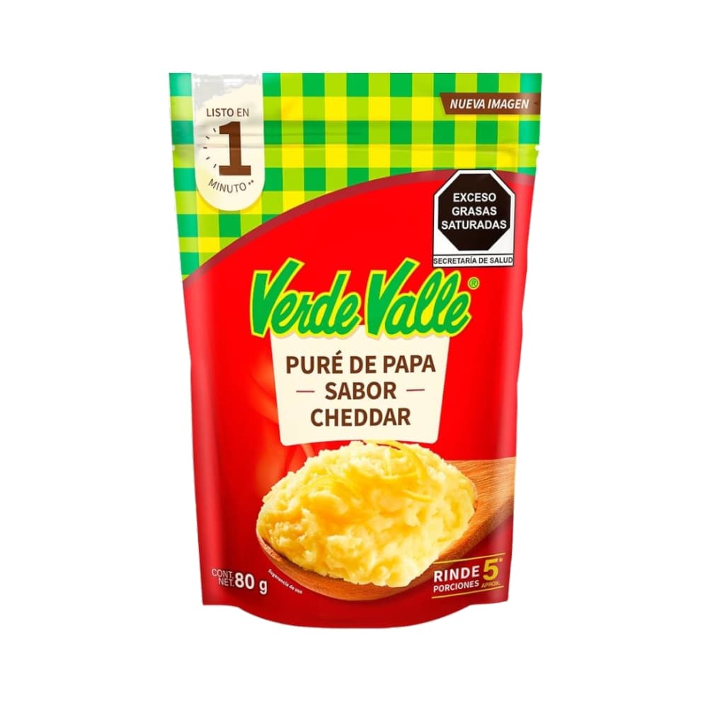 Pure de papá con sabor a queso Verde Valle (80 g / 2.82 oz) - Imagen 1
