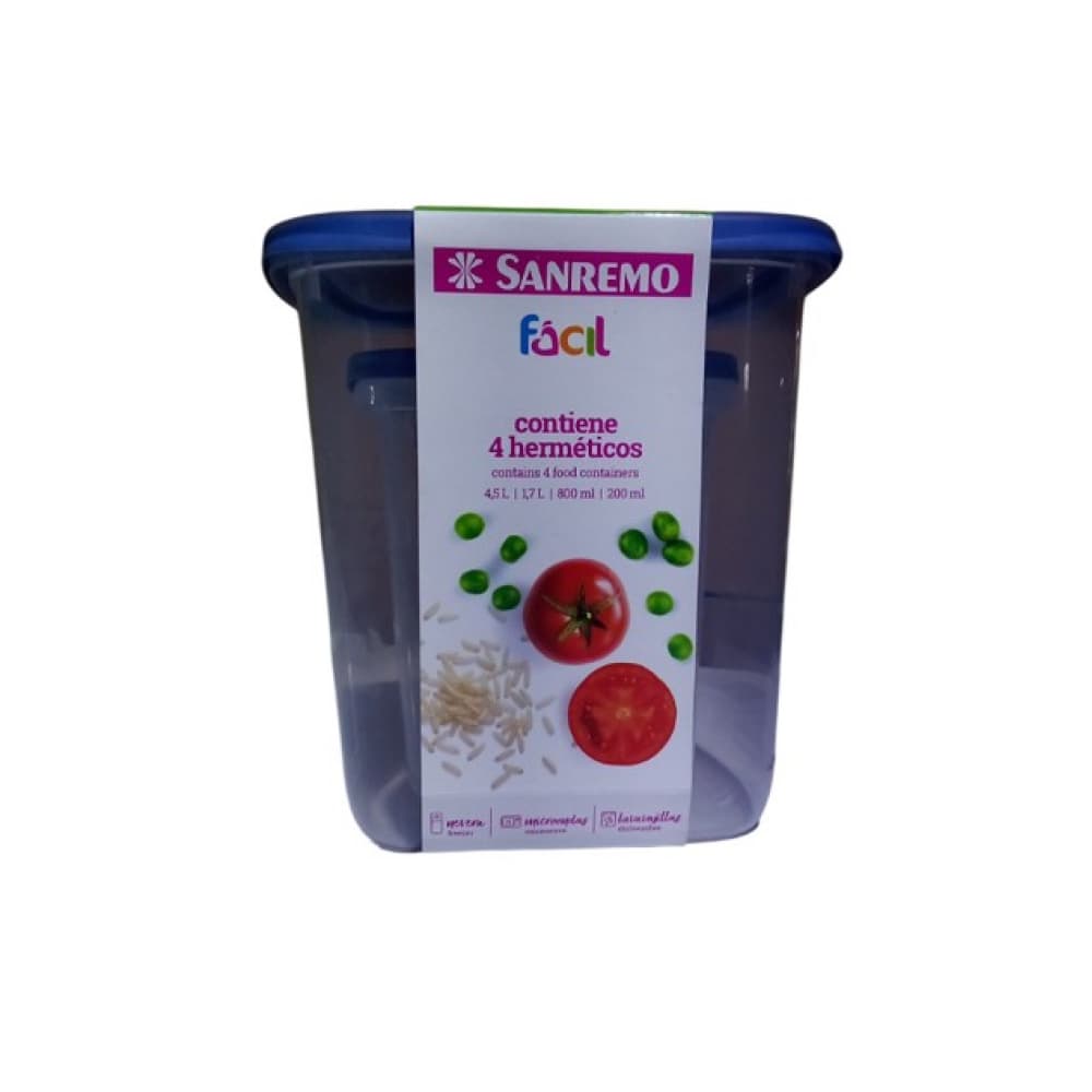 Conjuntos de potes plástico Sanremo (4 U) - Imagen 1