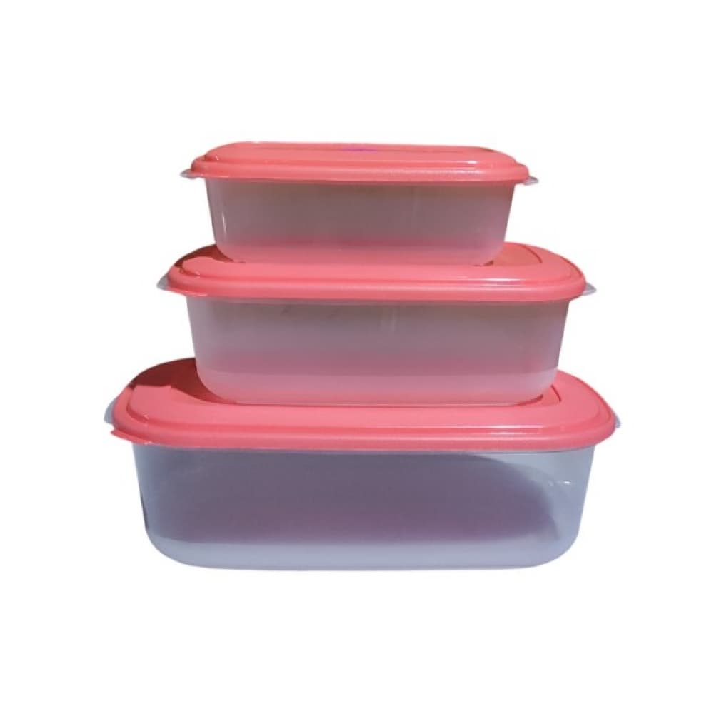 Juego de 3 táper rectangulares de plástico Sanremo - Miniatura 2