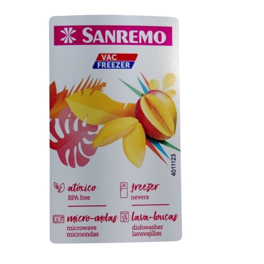 Pozuelo cuadrado de plástico de 1 L Sanremo - Miniatura 2