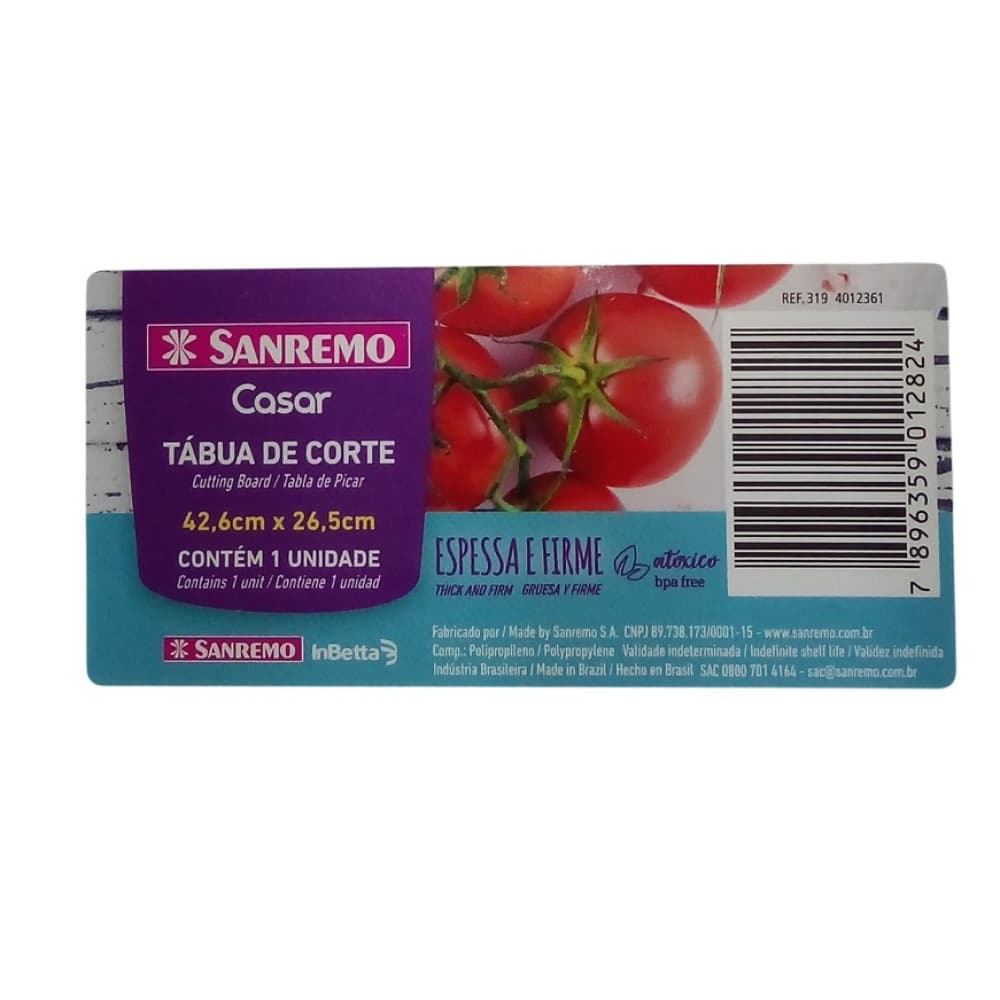 Tabla de corte Sanremo - Imagen 1