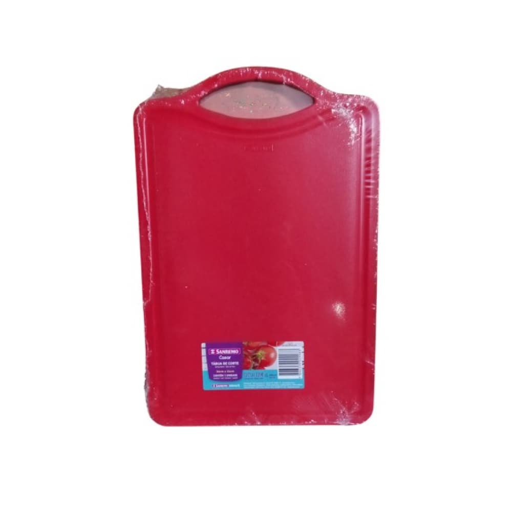 Tabla de cortar roja de plástico Sanremo (36 cm) - Imagen 1