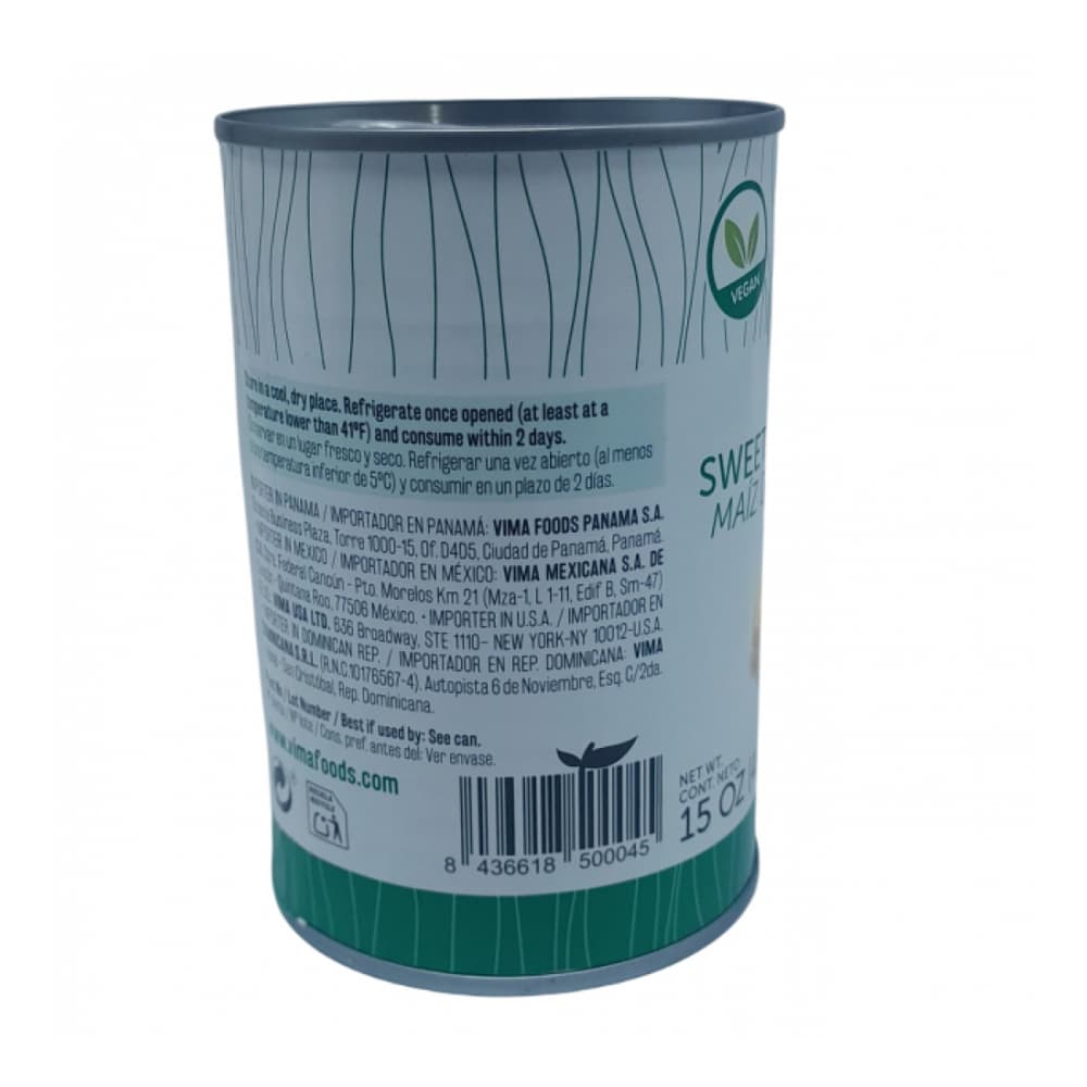 Maiz dulce en grano Vima Foods (425 g / 15 oz) - Miniatura 2