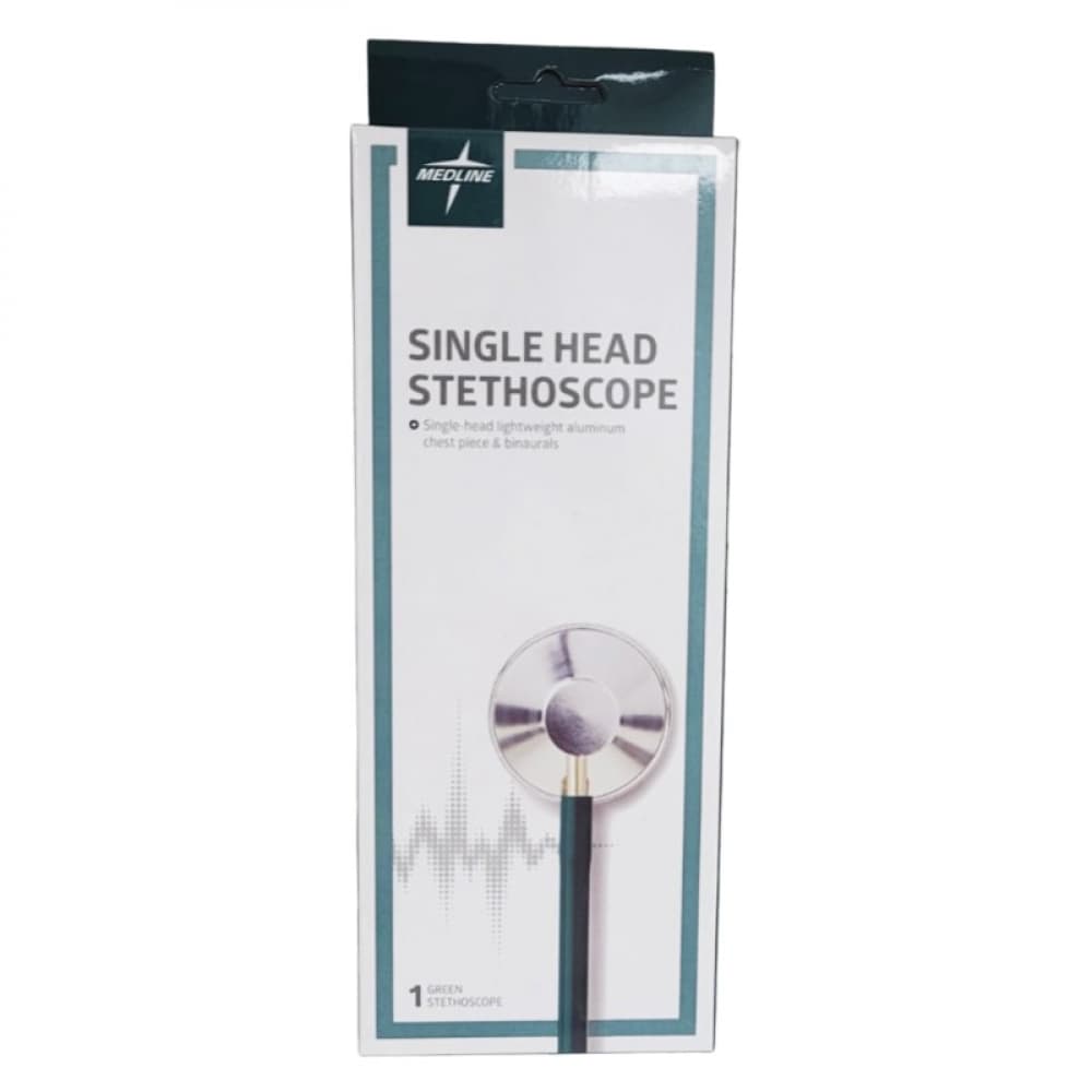 Estetoscopio de un solo cabezal. Color verde - Imagen 1